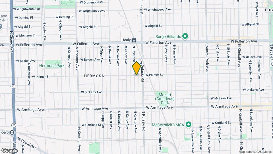 2153 N Keystone Ave Map and Location Details
