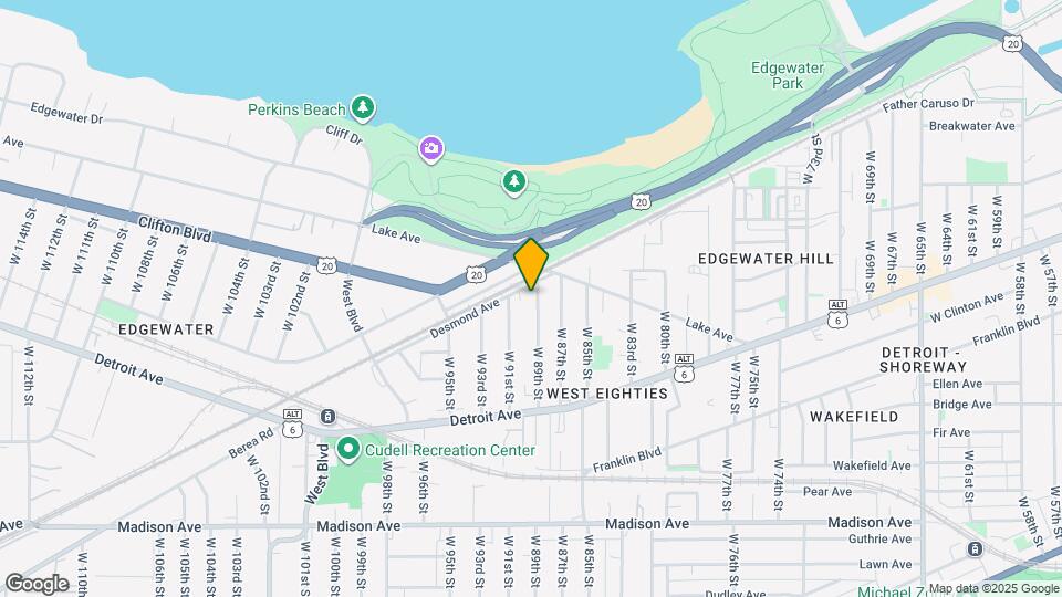 1276 W 89th St, Unit 1274 w 89th st floor 3 Map and Location Details