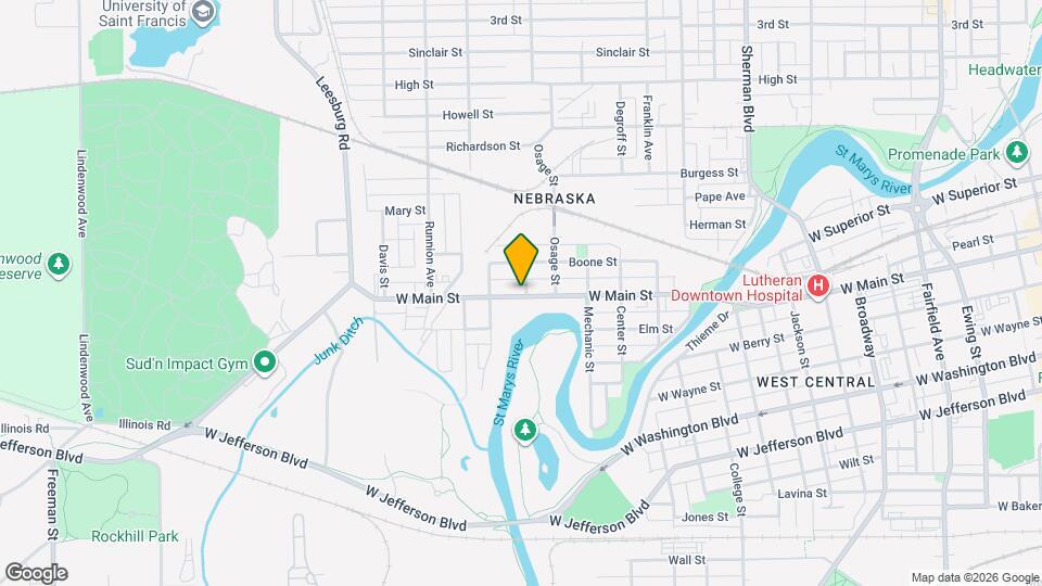 1606 W Main St-Unit -1 Map and Location Details