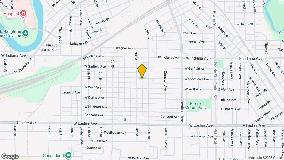 619 W Cleveland Ave Map and Location Details