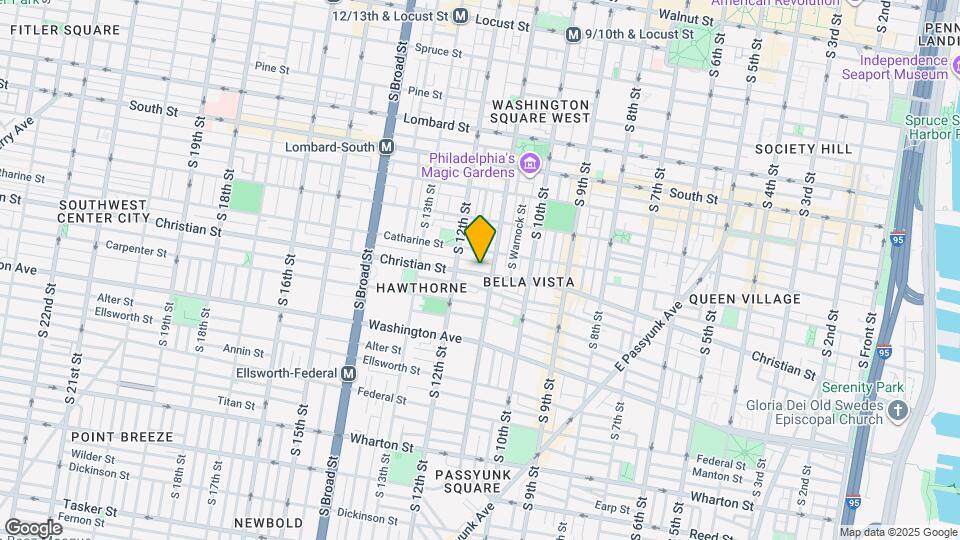 1109 Christian St Map and Location Details