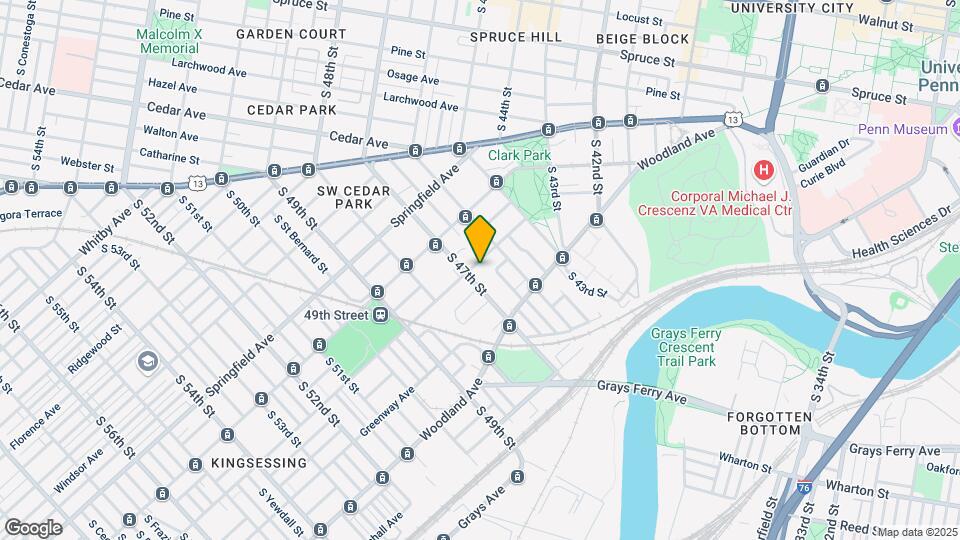 4622 Kingsessing Ave Mapa y Detalles de la Ubicación