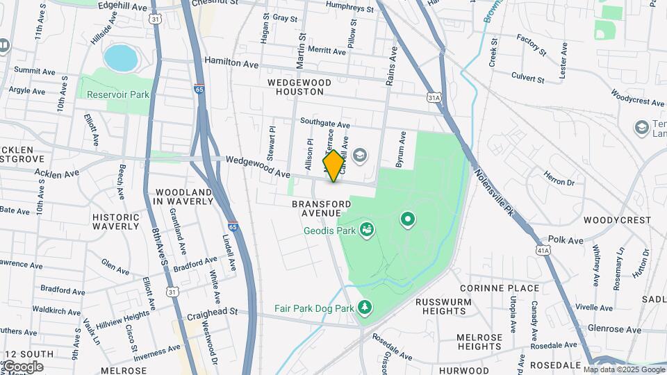 529 Wedgewood Ave Map and Location Details