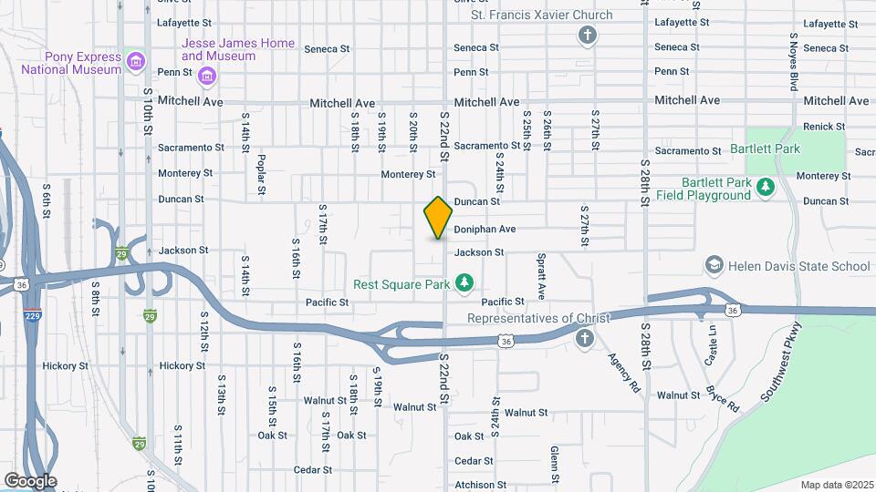 1814 S 22nd St Map and Location Details