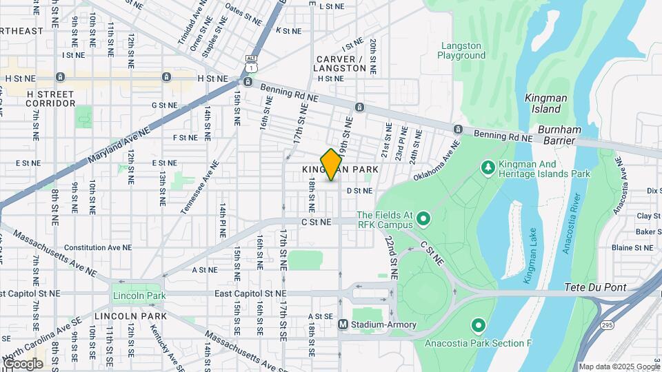 1836 D St NE Map and Location Details