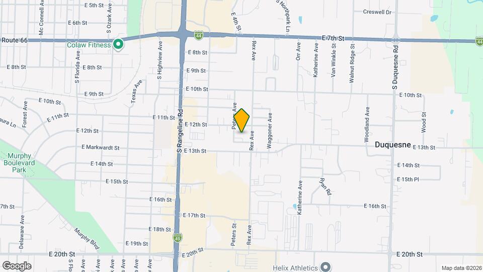 1221 Peters Ave Map and Location Details