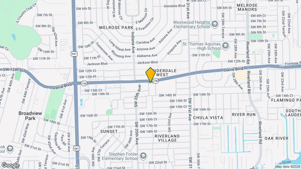 1300 SW 34th Ave Map and Location Details