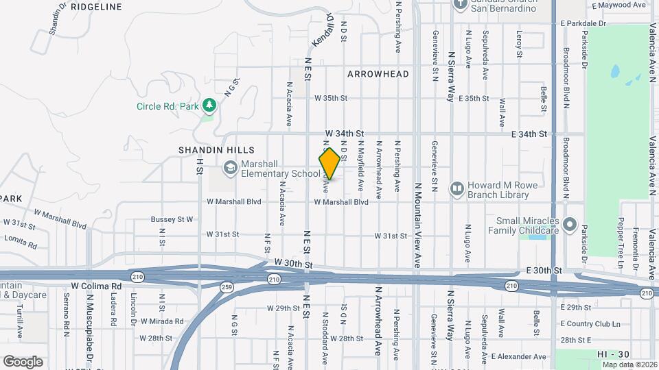 3245 N Stoddard Ave Map and Location Details