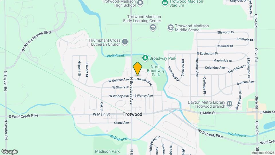209 E Sunrise Ave Map and Location Details