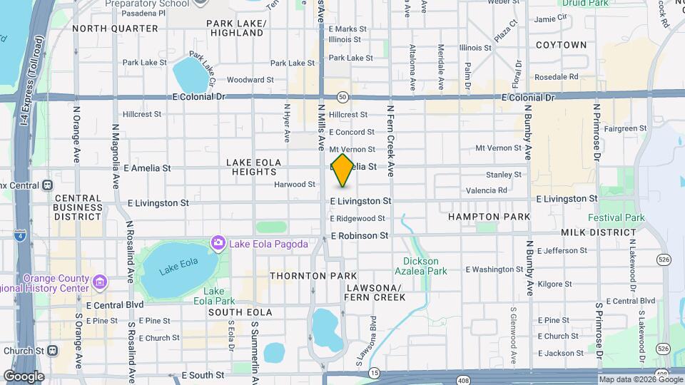 1225 E Livingston St Mapa y Detalles de la Ubicación