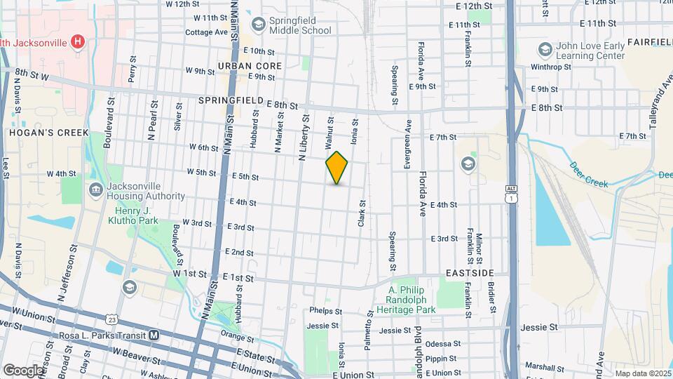 426 E 5th St Map and Location Details