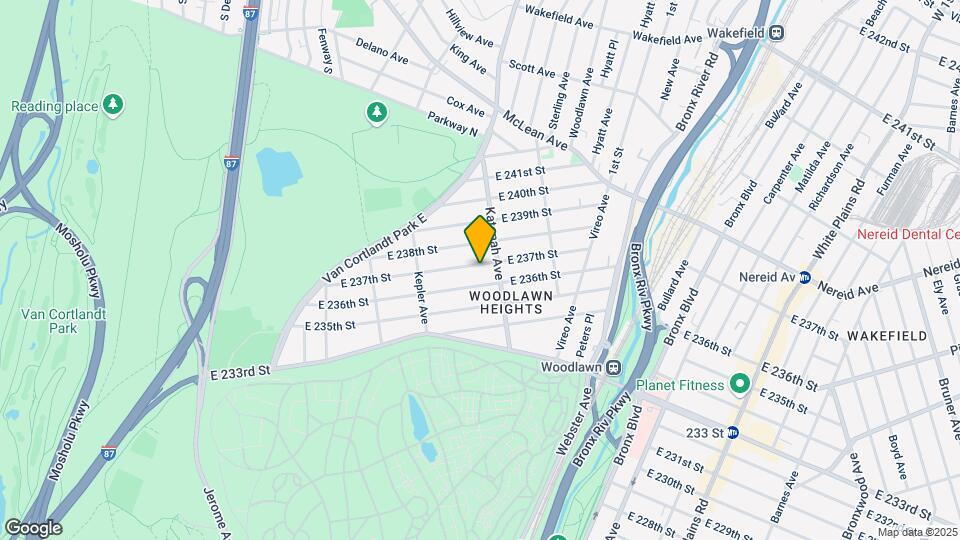 272 E 237th Mapa y Detalles de la Ubicación