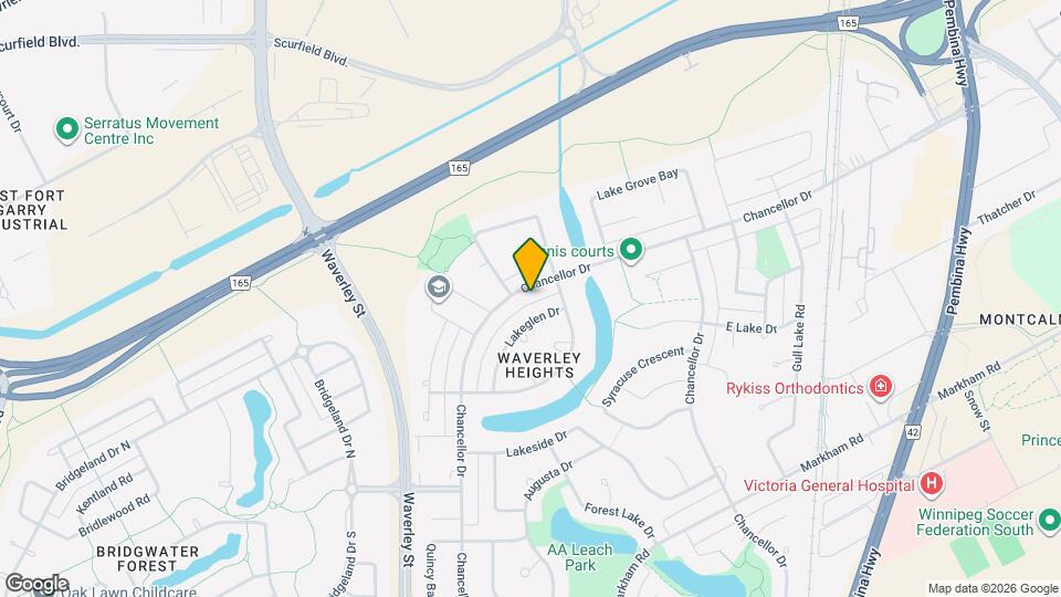 1198 Chancellor Dr Map and Location Details