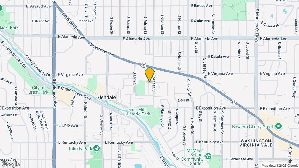 550 S Fairfax St Map and Location Details