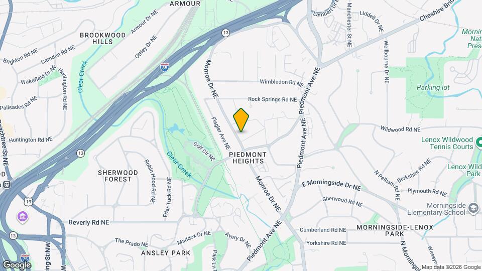 1761 Monroe Dr NE Map and Location Details