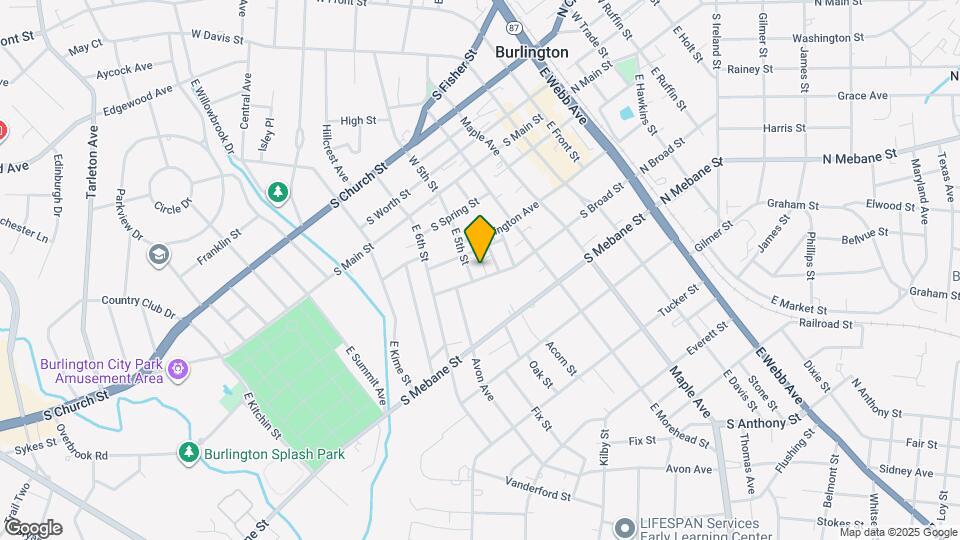 727 S Broad St Map and Location Details