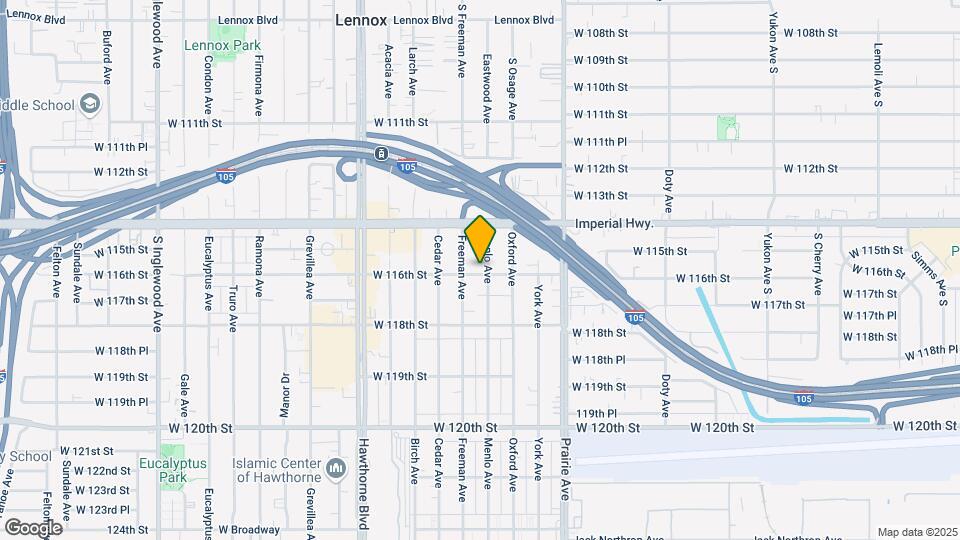 11539 Menlo Ave Map and Location Details