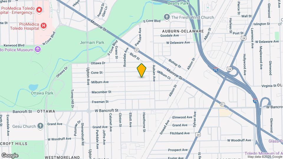 1604 Milburn Ave Map and Location Details