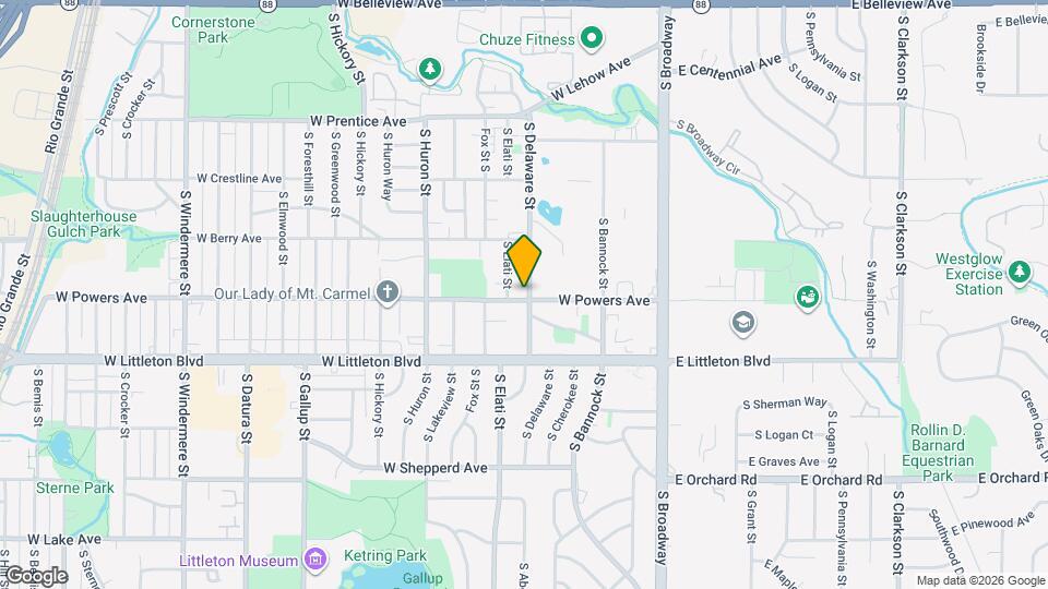 5579 S Delaware St Map and Location Details