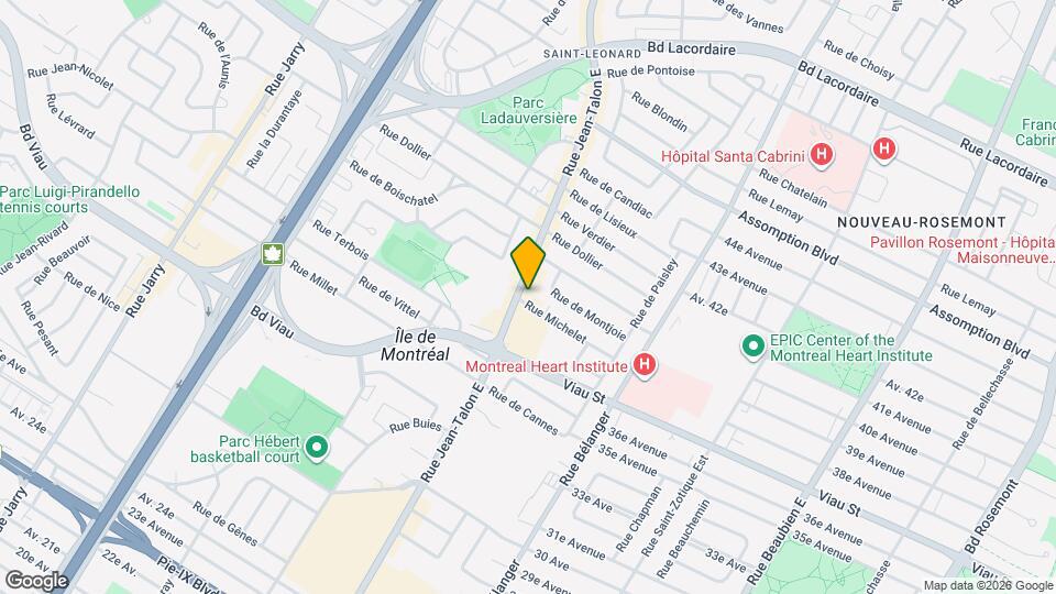 5090-5096 Jean-Talon Rue E Map and Location Details