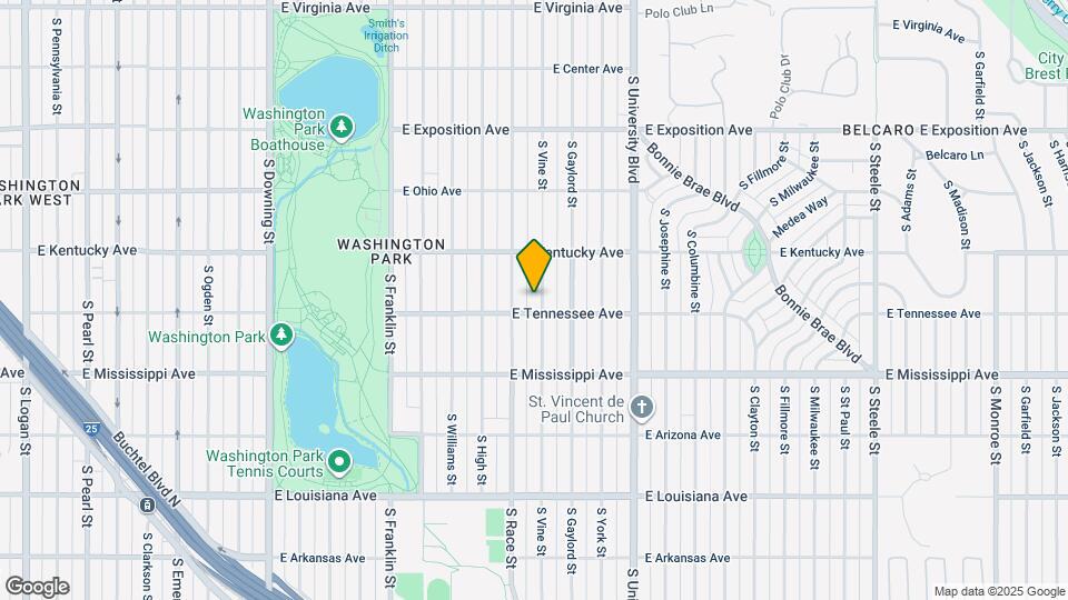 975 S Vine St Map and Location Details