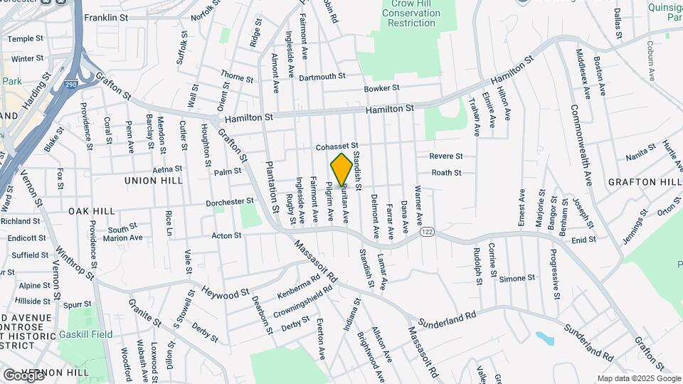 16 Bedford Ave, Unit 16 Bedford Ave Worcester Mapa y Detalles de la Ubicación