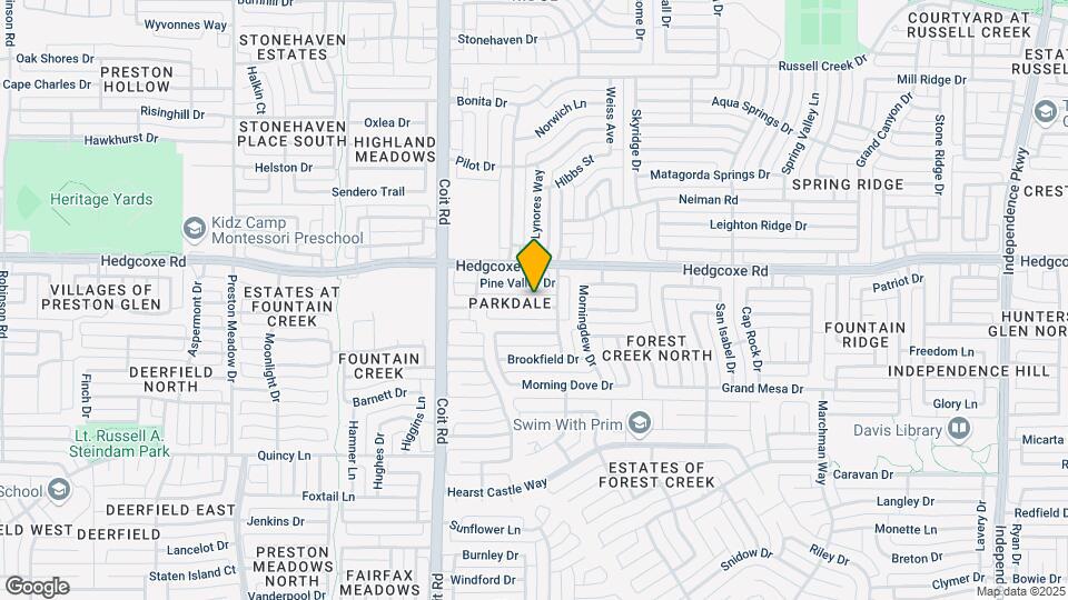 3817 Rolling Hills Dr Map and Location Details