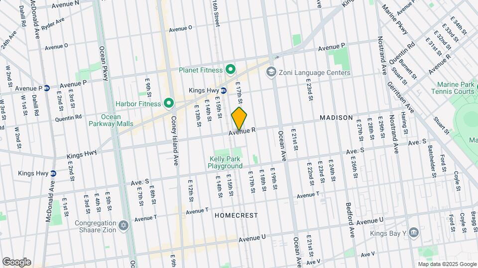 1614 Avenue R Map and Location Details