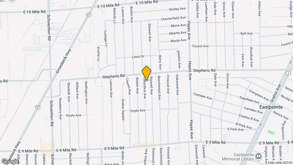 23812 Columbus Ave Map and Location Details