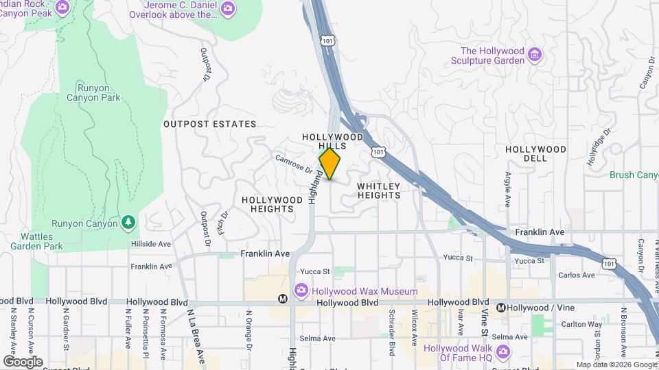 2057 N Las Palmas Ave Mapa y Detalles de la Ubicación