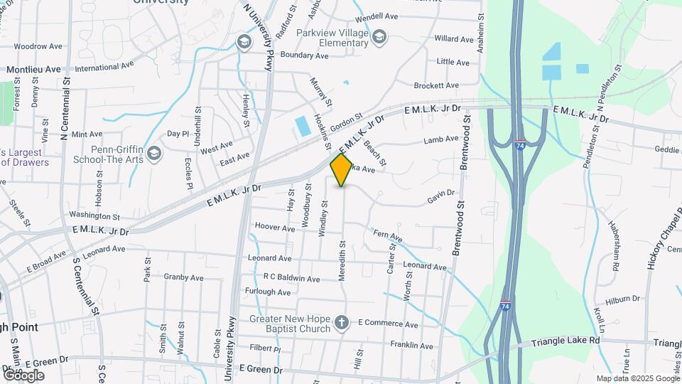 408 Meredith St Map and Location Details