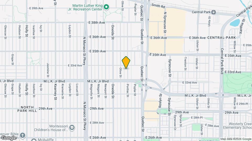 3271 Pontiac St Map and Location Details