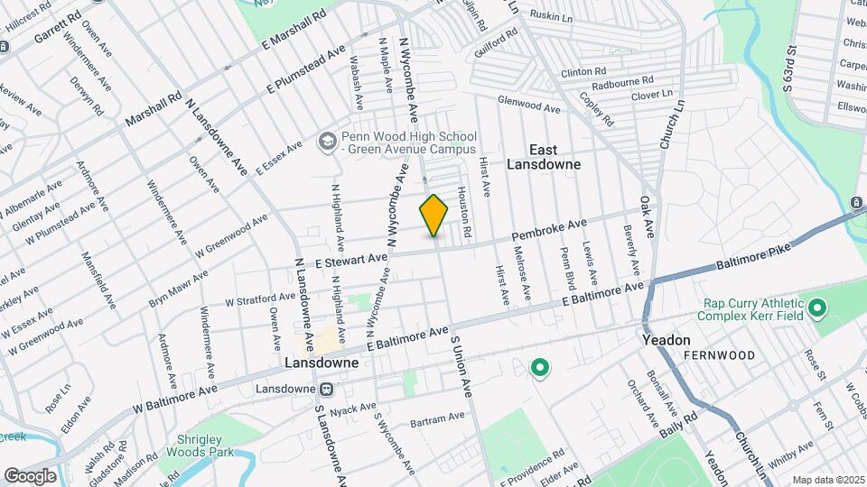 121 E Stewart Ave, Unit 3rd fl Map and Location Details