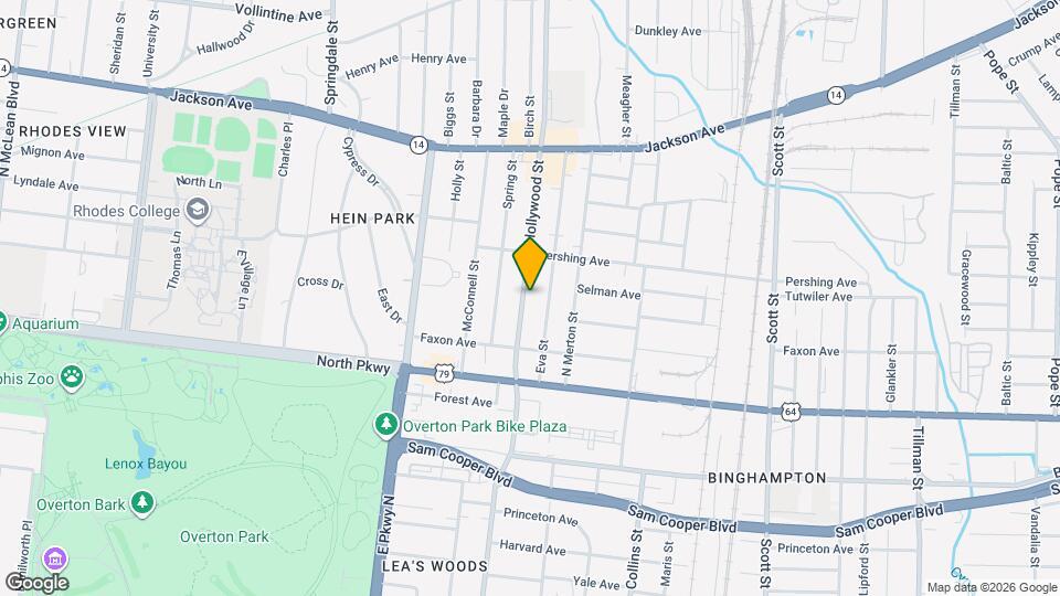 650 N Hollywood St Map and Location Details