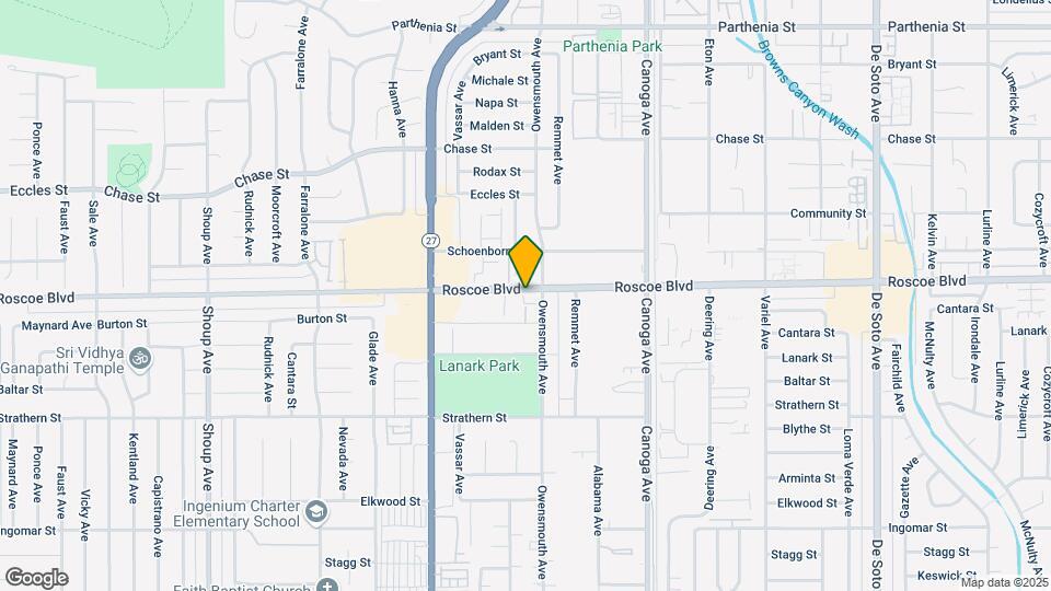 21700 Roscoe Blvd Mapa y Detalles de la Ubicación