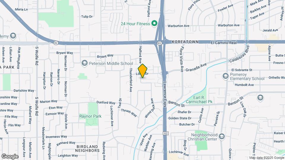 3741 Peacock Ct Map and Location Details