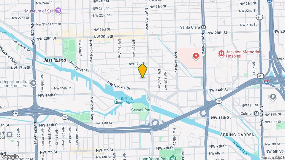 1743 NW 15th St Map and Location Details