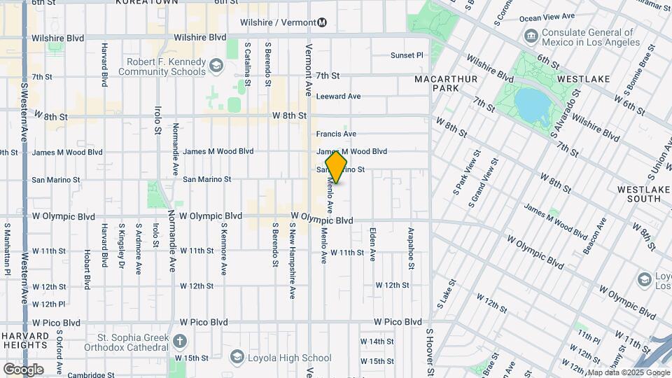 950 Menlo Ave Mapa y Detalles de la Ubicación