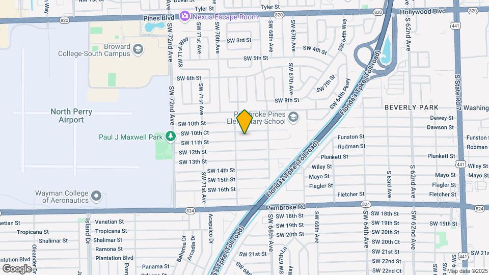 6841 SW 11th St Map and Location Details