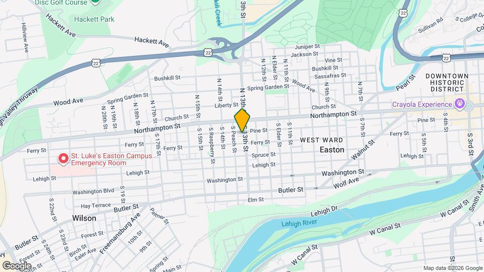 37 S 13th St, Unit APT 3 Map and Location Details