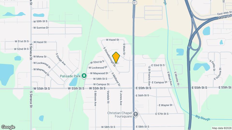 5436 S Stoneborough Ct Map and Location Details