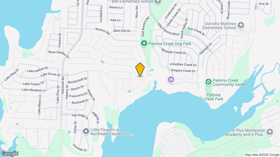 1833 Lake Grove Dr Map and Location Details