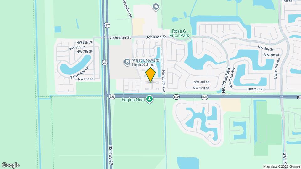 20844 NW 2nd St Mapa y Detalles de la Ubicación