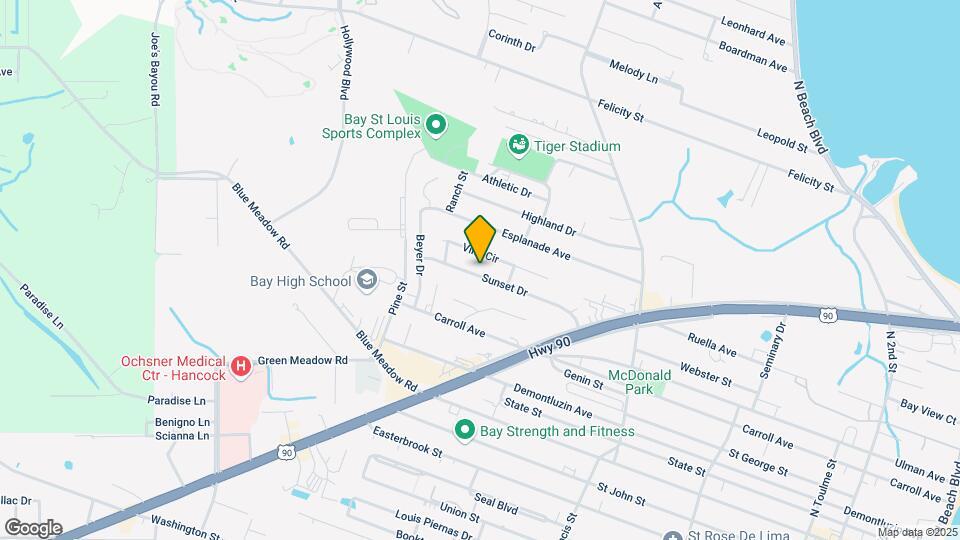 607 Sunset Dr Mapa y Detalles de la Ubicación