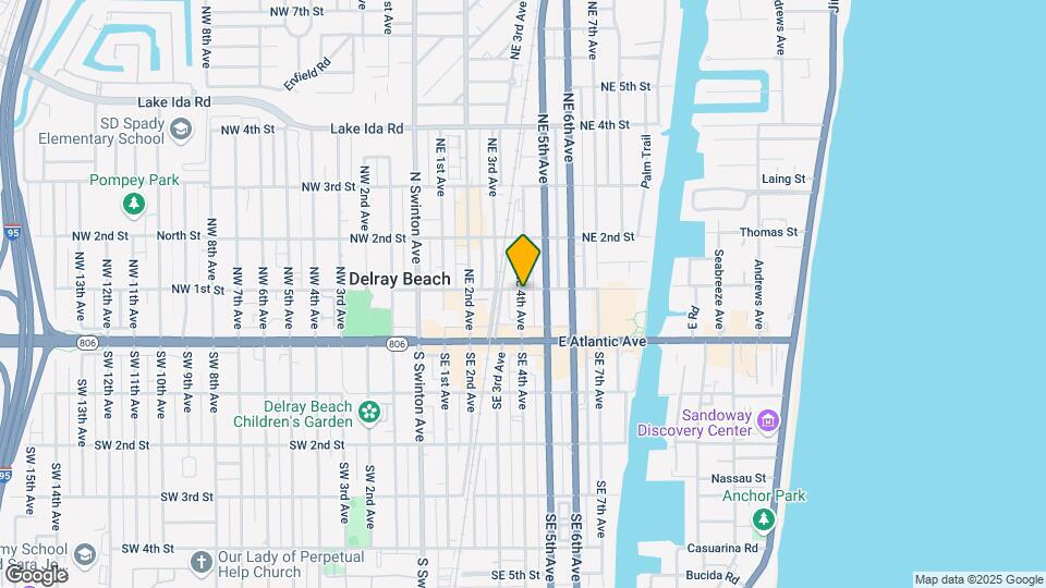 95 NE 4th Ave, Unit 4 Map and Location Details