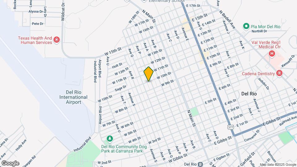 402 W 10th St Map and Location Details