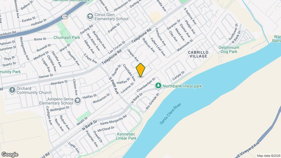 9796 Big Horn St Map and Location Details