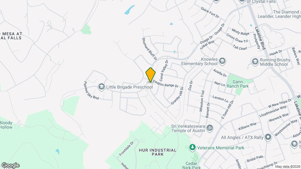 2644 Granite Hill Dr Map and Location Details