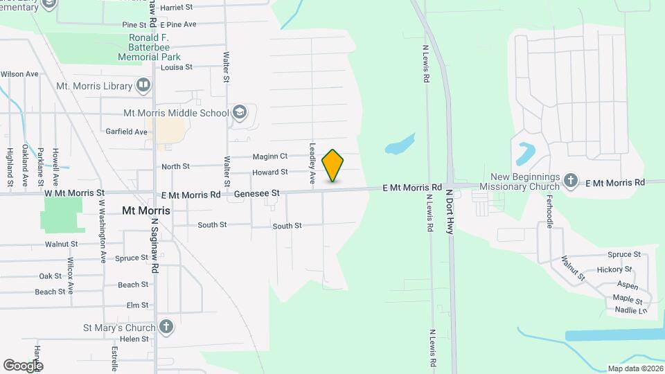 1287 E Mt Morris Rd Mapa y Detalles de la Ubicación