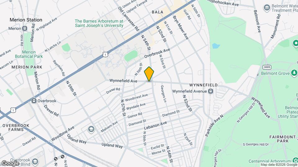 5404 Wynnefield Ave Map and Location Details